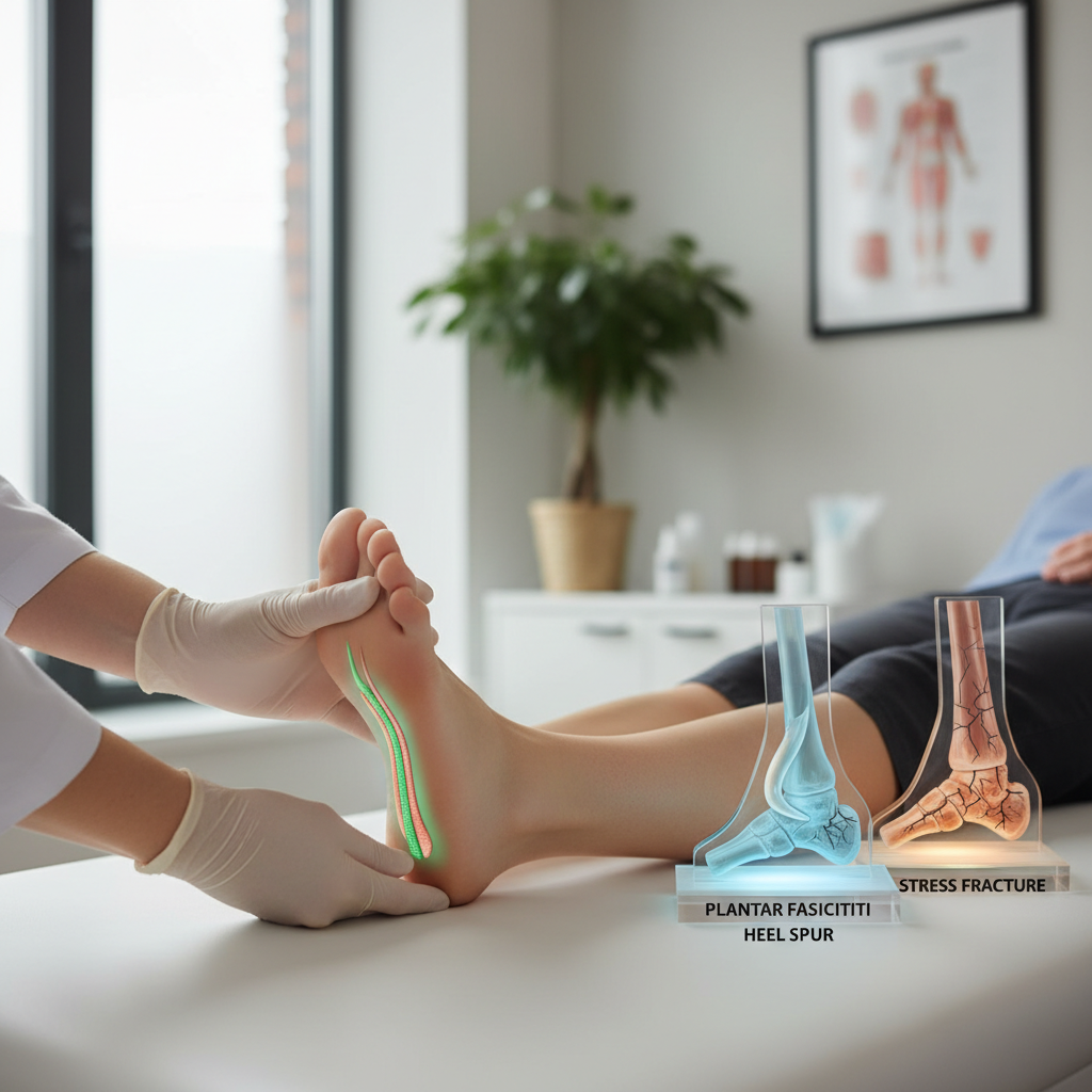 Heel Pain Decoded: Differentiating Plantar Fasciitis, Spurs, and Stress Fractures